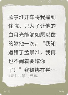 他为白月光撞我,最后哭求我收尸完整版-孟景淮江婉在线全文阅读