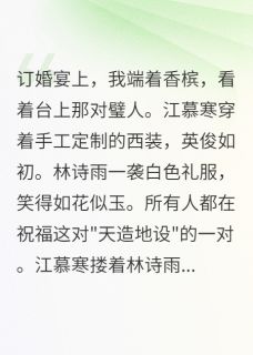 江慕寒林诗雨小说全文免费阅读前世的债今生要你还，懂了吗全文免费阅读