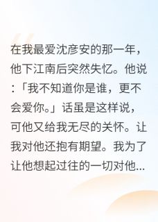 【新书】夫君下江南后突然失忆主角沈彦安燕儿全文全章节小说阅读