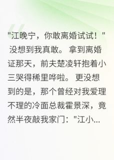 二婚女人，让冰山总裁疯狂小说-江晚宁霍景深全篇阅读
