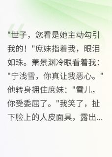 主角慕容澈萧景渊小说，穿成丑女后，质子殿下求我别跑免费阅读全文