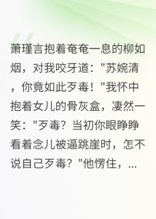 悔恨太迟，妻女已逝小说-悔恨太迟，妻女已逝抖音小说念儿萧瑾言柳如烟