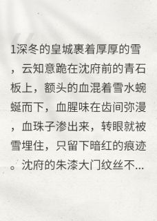 云知意沈砚清萧景珩血债血偿：侯府嫡女杀回来了小说完整版