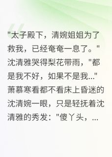 替身弃妃,王爷跪求原谅无广告阅读 清婉沈清雅萧慕寒免费在线阅读