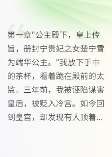 从冷宫到皇后的复仇小说最新章节-主角萧瑾楚宁雪昭宁全文免费阅读-暗夜阅读网