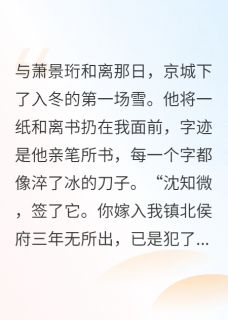 镇北侯休妻后，多了个新娘亲？小说好看吗 萧景珩苏晚卿萧聿最后结局如何