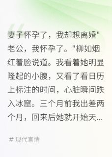 妻子怀孕了，我却想离婚柳如烟雨晴小说全文-妻子怀孕了，我却想离婚小说