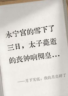 月下无痕：我的月亮碎了[抖音]小说-沈凝萧彻无删减阅读