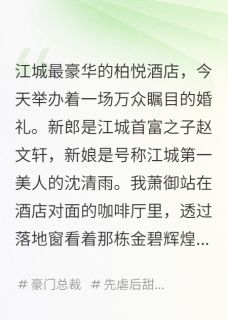 快手热文死去的恋人每晚都在保护我赵天明沈清雨萧御小说推荐-暗夜阅读网