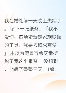 主角傅景行苏米小说完整版最新章节-婚礼前夜我消失了七十二小时免费阅读全文