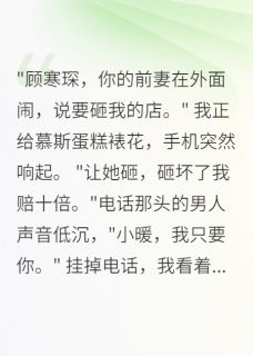 字字珠玑梦如烟写的小说星空蛋糕见证的爱情顾寒琛小暖苏晴全文阅读
