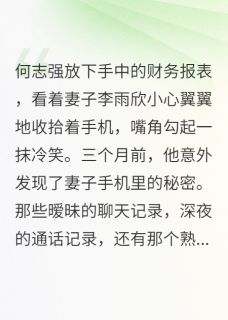 免费完结小说发现老婆酒店幽会我冷眼旁观好戏李雨欣何志强张浩然无弹窗免费阅读