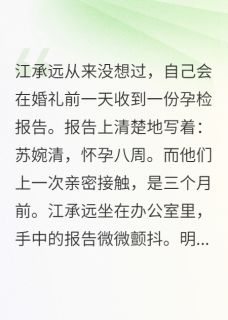 江承远苏婉清林浩然是哪部小说的主角 江承远苏婉清林浩然全文阅读