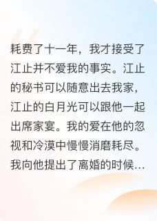 抖音十一年的冷漠婚姻耗尽爱意txt小说阅读