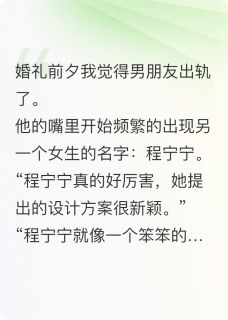 (热推新书)婚礼前夕，我男朋友出轨了沈追程宁宁无弹窗阅读