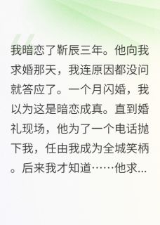 无弹窗小说婚礼当天，他丢下我去追白月光 作者宁晨希