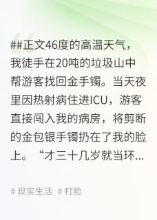 最完整版46度高温天我从20吨垃圾里找回游客金手镯热门连载小说