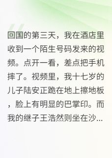 我的二婚差点害了儿子最新章节 陆安赵雅琪王浩然全文阅读