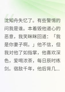 沈知舟徐子臻付云浅主角抖音小说沈知舟失忆了有些警惕问我是谁在线阅读