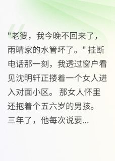 快手热文老公陪小三三年我投身隔壁老王沈明轩苏雨晴小说推荐