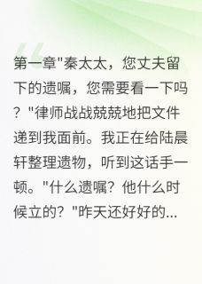 全网首发完整小说丈夫遗产给私生子，结果被天收了主角沈云深陆晨轩宋雅琴在线阅读
