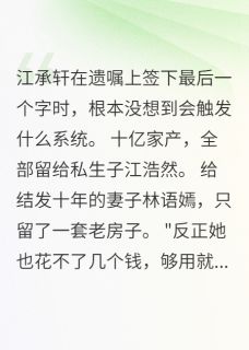 丈夫留十亿给私生子我获复仇系统小说在线阅读，主角林语嫣江承轩孙雅婷精彩段落最新篇