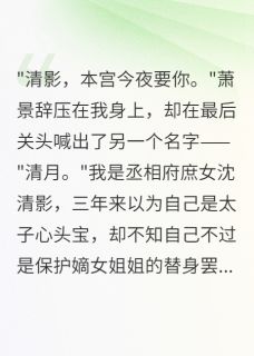 无广告小说被太子毁掉后十年我成他的意难平-萧景辞沈清影沈清月在线阅读