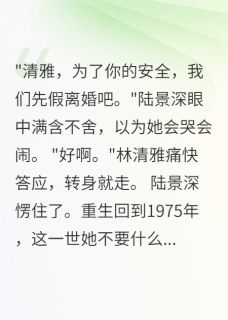 （全本）重回75我两秒答应首长老公假离婚主角林清雅陆景深全文目录畅读