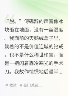 替身开局：变态金主逼我自刀小说-替身开局：变态金主逼我自刀抖音小说傅砚辞沈清欢