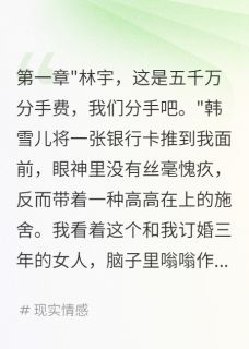 韩雪儿许诺林宇全集小说_五千万分手费在我面前太可笑完结版阅读
