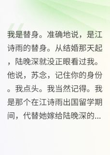 独家代嫁三年他说爱错了人小说-主角陆晚深方远苏念全文免费阅读