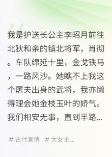 在下镇北将军，公主，别和亲了章节目录小说-李昭月赵孟德肖彻免费阅读全文