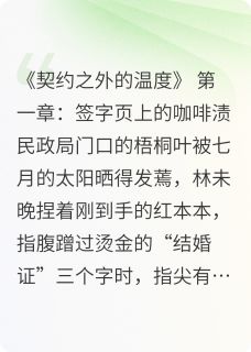 契约之间的温度林未晚沈知珩免费全章节目录阅读-暗夜阅读网