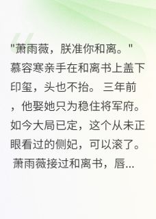 全网首发完整小说侧妃和离后，皇子跪求三年主角萧雨薇慕容寒在线阅读