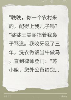 精彩小说王美丽陈浩然婆婆嫌我穷三年，外公遗产三千万全文目录畅读