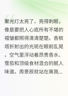 抖音小说当众离婚后，竹马总裁他等到了主角周景辰温时砚全文小说免费阅读