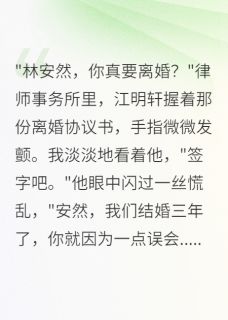爱晒太阳的我写的小说妻子离婚令，初恋破产书江明轩宋子航安然全文阅读