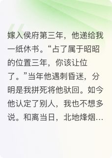 嫁入侯府第三年，他递来一纸休书张猛风雪赵景珩小说全文阅读