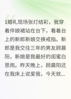 抖音小说男友娶闺蜜那天我当伴娘清歌白思雨顾晨阳全文txt