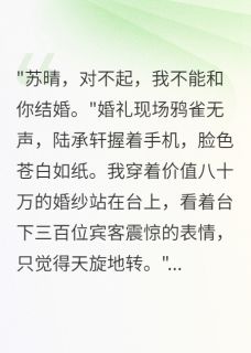 婚礼当天新郎为白月光悔婚无广告阅读 顾言深陆承轩苏晴免费在线阅读