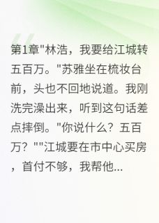新书推荐老婆给初恋五百万买房我要离婚完整版小说-苏雅小诺江城最新章节阅读