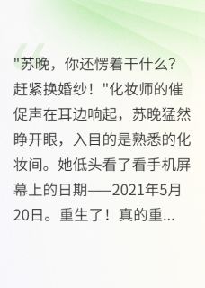 主角是苏晚陈峰江城的小说叫什么重生后我拒绝嫁给渣男总裁免费全文阅读
