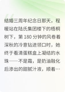 星辰之下，前夫跪求复婚程暖陆明翰苏媛小说全文-星辰之下，前夫跪求复婚小说