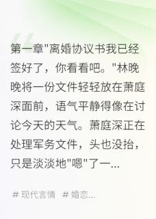 结婚两年零碰触离婚后他疯狂追妻by锦字流年(林晚晚萧庭深)未删节免费阅读