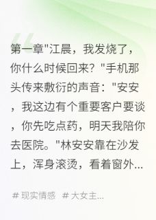 主角是江晨林安安的小说叫什么雨夜陪白月光我离婚带走十亿家产免费全文阅读
