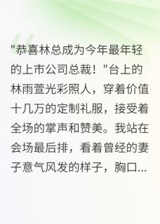 书荒推荐老婆当上总裁后嫌我没钱离婚(陈昊林雨萱张浩)在线试读