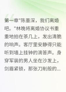 【新书】冷落妻子三年,离婚后才知后悔主角林晚陈墨深陈雪全文全章节小说阅读