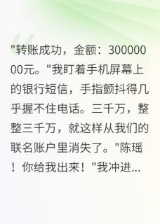 热门推荐老婆转走三千万消失后我疯了by爱睡觉的糖糖咪咪小说正版在线