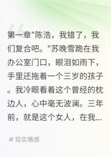 爆款小说由作者燕云十八嘤所创作的前妻为救儿子下跪我冷眼看她绝望在线阅读