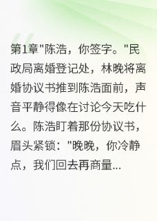 离婚三年后，前夫求我别嫁别人(新书)小说_陈浩林晚江城阅读